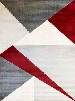 Vimoda Teppich Teppich Geometrisches Muster Rot 80x150 cm