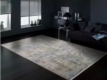 OCI Die Teppichmarke Teppich LOTUS (200x290 cm) Grau-blau