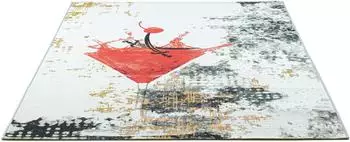 Sansibar Teppich RANTUM BEACH (300x400 cm) Rot-multi
