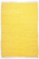 Rug and Roll Fleckerlteppich, Gelb, Textil, Uni, Rechteckig, 160x230 cm, f&uuml;r