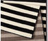 Hanse Home Designer Velours Teppich Panel Schwarz Creme 102408, 80x200 cm