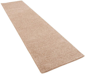 Snapstyle Hochflor Velours Läufer Teppich Mona Natur, 80x400 cm