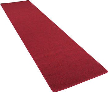 Snapstyle Feinschlingen Läufer Velour Teppich Strong Rot, 80x400 cm