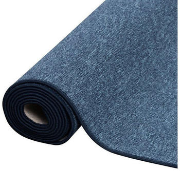 Snapstyle Feinschlingen L&auml;ufer Velour Teppich Strong Dunkelblau, 100x300 cm