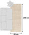 OCI Die Teppichmarke Teppich PHOENIX (LB 200x80 cm) beige