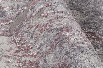 OCI Die Teppichmarke Teppich SPACE (D 120 cm) Aubergine-beige
