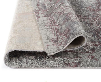 OCI Die Teppichmarke Teppich SPACE (D 160 cm) Aubergine-beige
