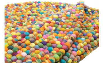 Theko Teppich BALLO (190 cm rund) multicolor