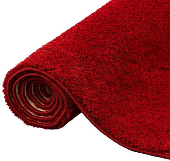 Snapstyle Hochflor Shaggy Läufer Teppich Palace Weinrot, 80x400 cm