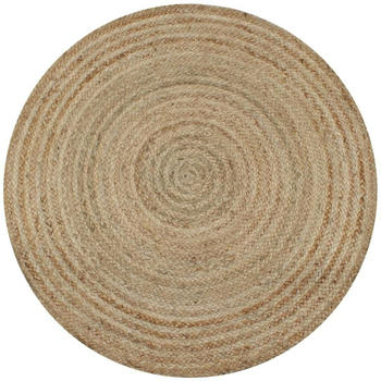 vidaXL Teppich Jute Geflochten 90 cm Rund (245336)