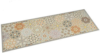 vidaXL Küchenteppich Hexagon Pastell 60x180 cm Samt