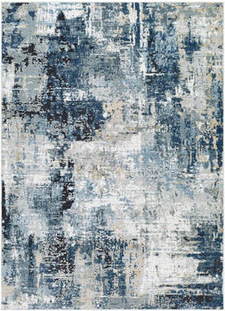 Surya Teppich Modern Abstrakt Kurzflor Blau 160x220 cm