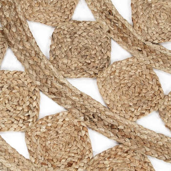 vidaXL Teppich Handgefertigt Geflochten Jute 180 cm (343614)