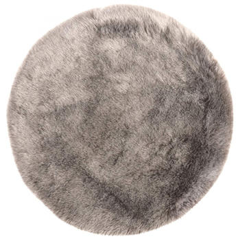 Obsession MonTapis Faux fur Taupe round (160cm round )