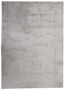 Merinos Hochflorteppich Silberfarben 160x230 cm