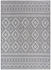 TT Home In-& Outdoor Teppich Boho Rauten Design 300x400 cm grau