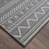 TT Home In-& Outdoor Teppich Boho Rauten Design 300x400 cm grau