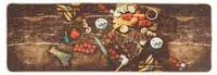 vidaXL K&uuml;chenteppich Mehrfarbig 60x180 cm Waschbar