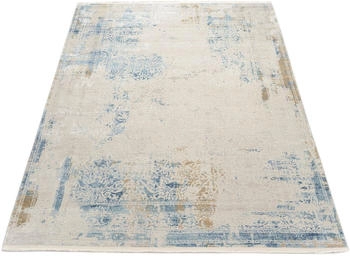 Musterring OPERA gekettelt Fransen grau/blau 80x150x0,8 cm