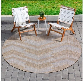 Sanat Hali Outdoor MELISSA braun 120x120 cm