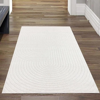 Teppich-Traum Stylischer waschbarer Teppich In- & Outdoor cream 80x150 cm