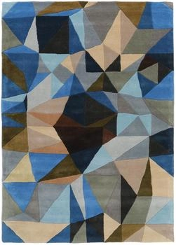 RugVista Volcano Rug Teppich - Blau 160x230 cm
