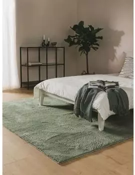 Benuta Hochflorteppich Soda Hellgrün 80x150 cm
