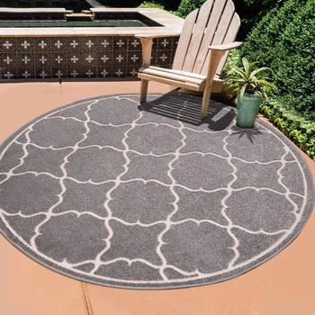 Sanat Hali Outdoor BERLIN hellgrau 150x150 cm
