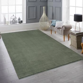 Teppich-Traum Hochflor-Teppich tiefem Dunkelgrün – Luxus Wohlfühlen vereint! 140x200 cm