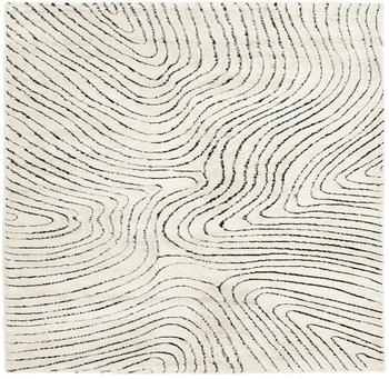 RugVista Chaima Teppich - Cremeweiß / Schwarz 240x240 cm