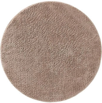 Benuta Hochflorteppich rund Soda Beige Ø 160 cm