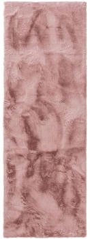 Benuta Kunstfell Teppich L&auml;ufer Dave 80x240 cm Rosa