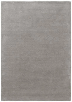 Benuta Wollteppich Bent Rechteckig Grau 70x140 cm