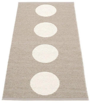 Pappelina Vera Outdoor-Teppich - schlammfarben / vanille 70 x 150cm