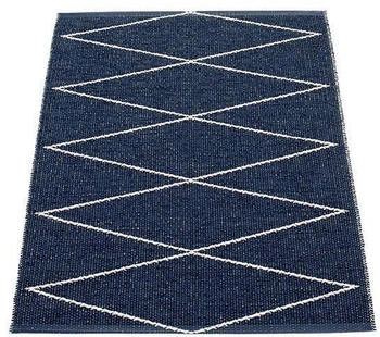 Pappelina Max Outdoor-Teppich - dark blue / vanilla 70 x 100cm