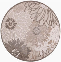 Sanat Teppich "Floral 2 Outdoor, auch als L&auml;ufer und rund" rund 6 mm H&ouml;he In-...