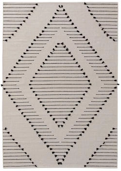 Benuta Baumwollteppich Bo Elfenbein 160x230 cm