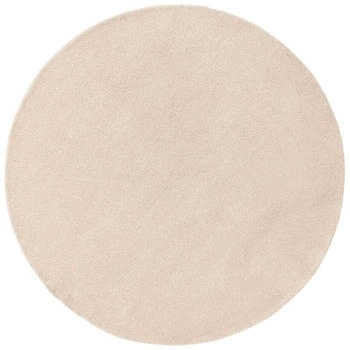 Benuta Wollteppich Bent Rund Cream ø 100 cm
