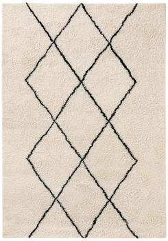Benuta Wollteppich Berber Geometrisch Rechteckig 120x170 cm