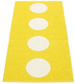Pappelina Vera Outdoor-Teppich - zitronengelb / vanille 70 x 150cm