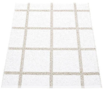 Pappelina Ada Outdoor-Teppich - white / stone metallic 70 x 100cm