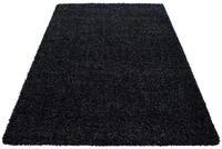 Hochflor-Teppich AYYILDIZ TEPPICHE "Life Shaggy 1500" Gr. 10, grau (anthrazit),