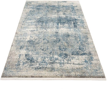 Musterring APOLLO gekettelt Fransen grau/blau 160x230x0,8 cm