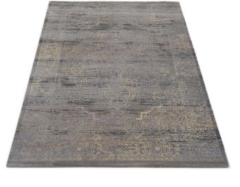 Musterring WAVE KONTURA Microfaser Garn grau/creme 140x200x0,9 cm