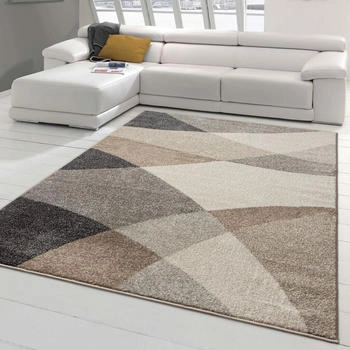 Teppich-Traum Moderner Wohnzimmerteppich mit abstraktem Muster grau beige 200x280 cm
