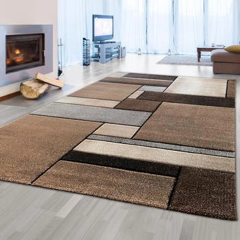 Teppich-Traum Eleganter Wohnzimmerteppich mit modern-klassischem Design beige 80x150 cm