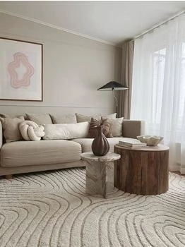 RugVista Chaima Teppich - Cremeweiß / Beige 240x240 cm