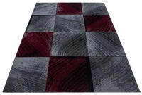 Ayyildiz Webteppich Plus 8003, Rot, Textil, Karo, rechteckig, 80x150 cm, Oeko-Tex&reg;