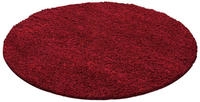 Ayyildiz Hochflorteppich Life 1500, Rot, Textil, Uni, rund, Oeko-Tex&reg; Standard 100,