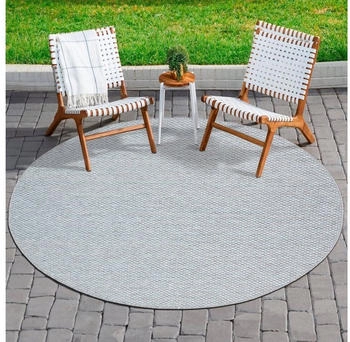Sanat Hali Outdoor MELISSA grau 120x120 cm